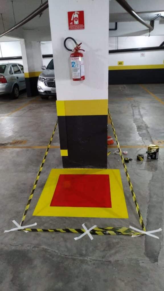 pintura e demarcação de piso